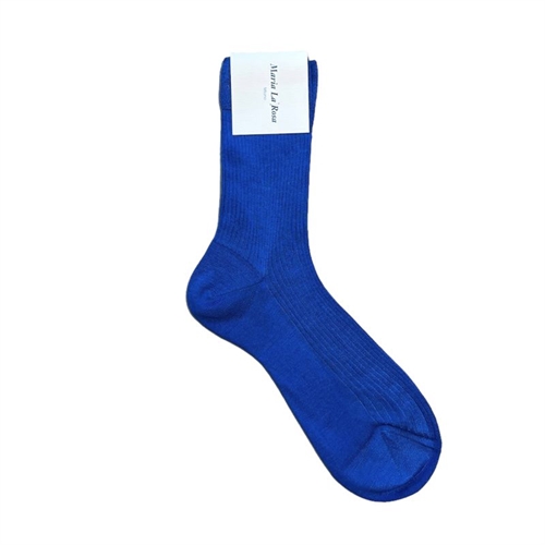 MARIA LA ROSA ONE RIBBED SOCKA COBALTO